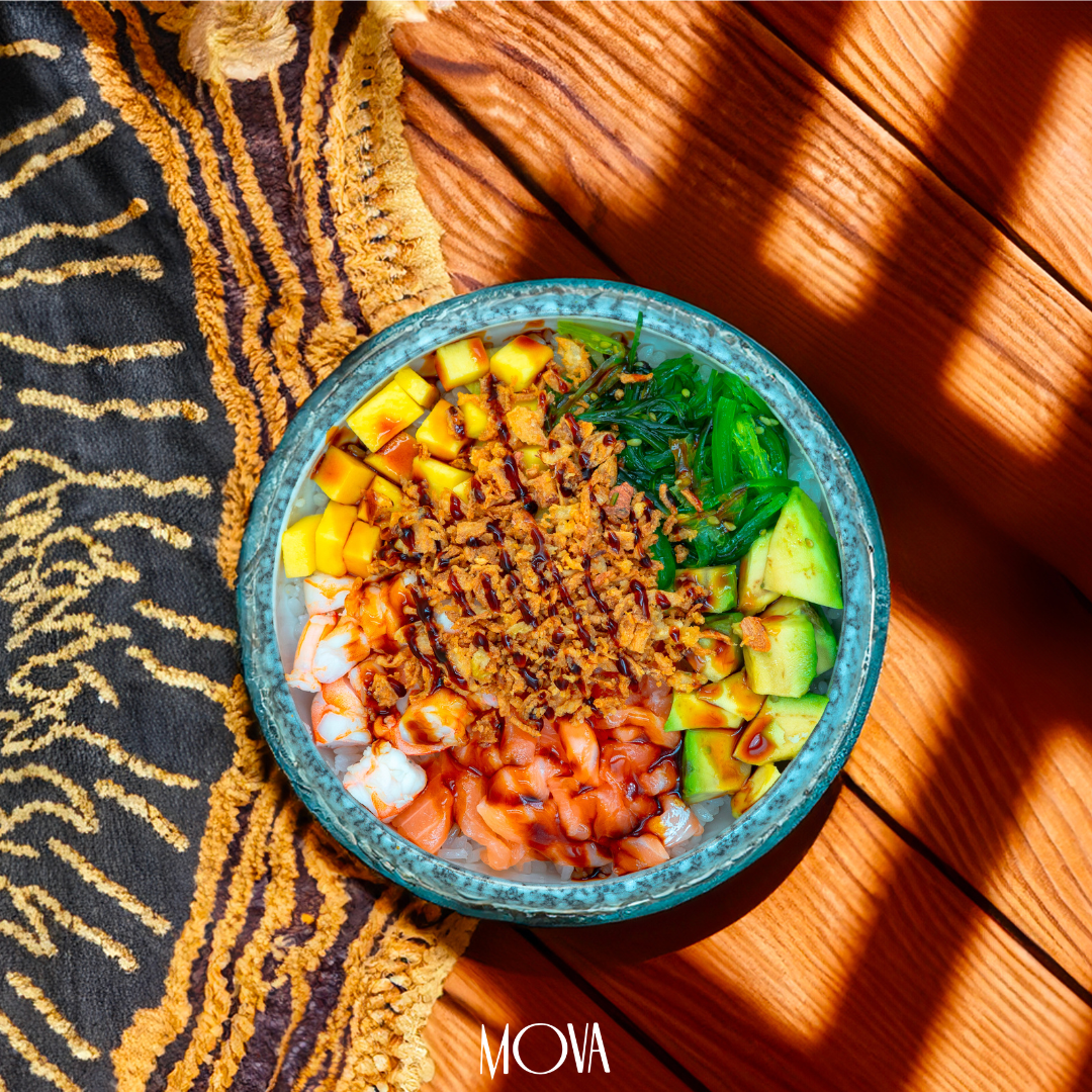 Fotografia di una poke bowl