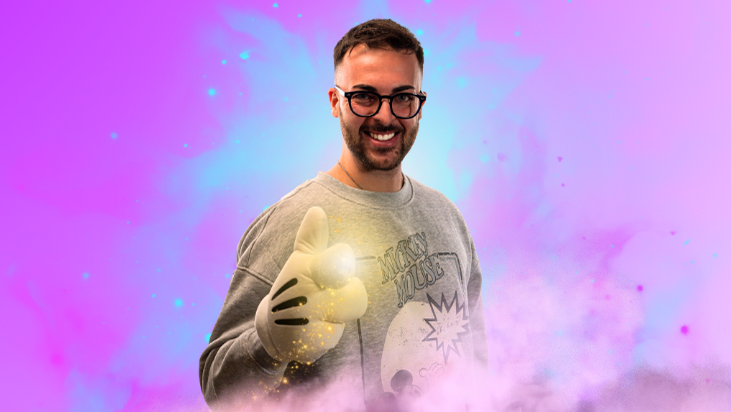 Riccardo nel suo progetto Richard Adventure